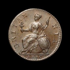 George III halfpenny obverse
