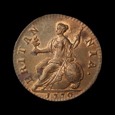1770 halfpenny reverse