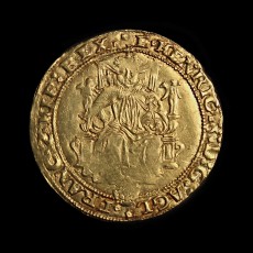 Edward VI half sovereign obverse