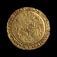Edward VI half sovereign reverse