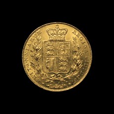 1842 sovereign reverse