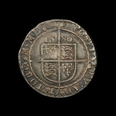 Elizabeth I sixpence reverse