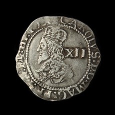 Charles I shilling obverse