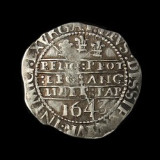 Charles I shilling reverse
