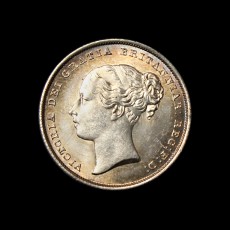 1852 shilling obverse