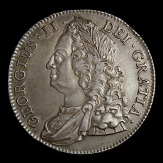 George II crown obverse