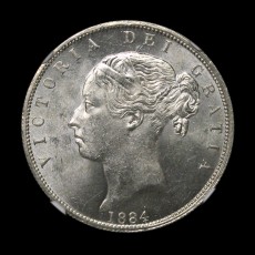 1884 halfcrown obverse