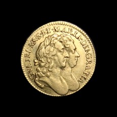 William & Mary half guinea obverse