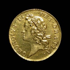 George II young head guinea obverse
