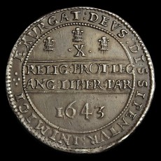 Charles I half pound reverse
