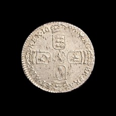 William III sixpence reverse