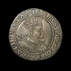 James I shilling obverse