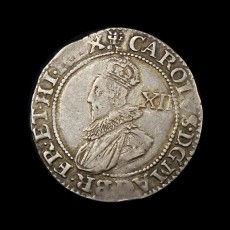 Charles I shilling obverse