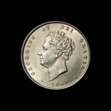 1827 shilling obverse