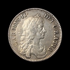 Charles II halfcrown obverse