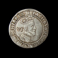 James I sixpence obverse