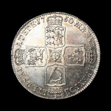 1750 halfcrown reverse