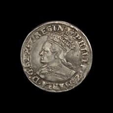 Philip and Mary groat obverse