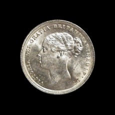 Victoria young head sixpence obverse