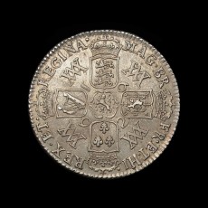 William and Mary shilling reverse