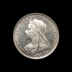 Victoria old head sixpence obverse