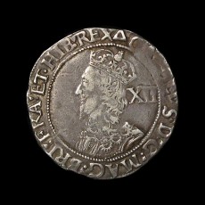Charles I shilling obverse