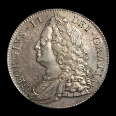 George II crown obverse