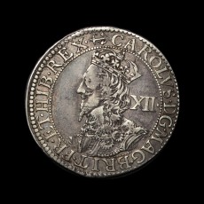 Charles I shilling obverse