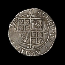 Charles I shilling obverse