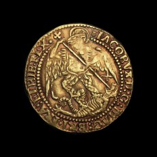 James I angel obverse