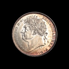 George IV shilling obverse