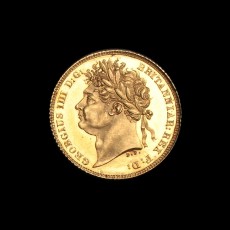 1821 proof half sovereign obverse