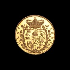 1821 proof half sovereign reverse