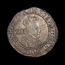 James I shilling obverse