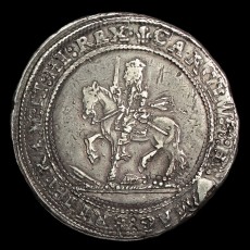 Charles I half pound obverse