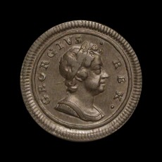 George I Farthing obverse
