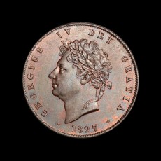 George IV halfpenny obverse