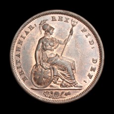 George IV penny reverse