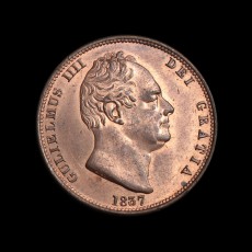 1837 halfpenny obverse