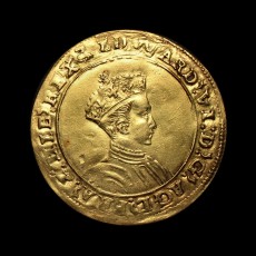 Edward VI half sovereign obverse