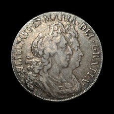 William & Mary halfcrown obverse