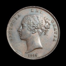 1856 penny obverse