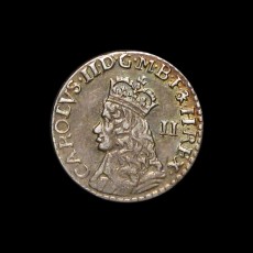 Charles II maundy twopence obverse