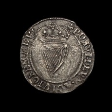 Elizabeth I Irish sixpence reverse