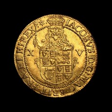 James I spur ryal obverse