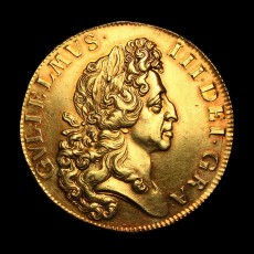 William III five guineas obverse