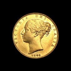 1846 sovereign obverse