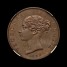 Victoria Proof copper halfpenny reverse