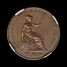 Victoria Proof copper halfpenny obverse