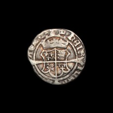 Henry VIII harp half groat obverse